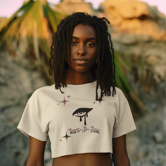 TEARS AND RAIN (RED EYE) CROP TOP